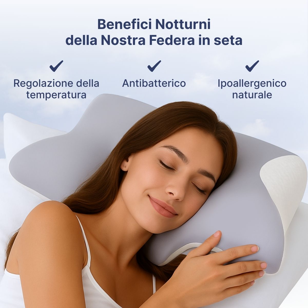 Federa Rinfrescante in Ice Silk per OrthoSleep™