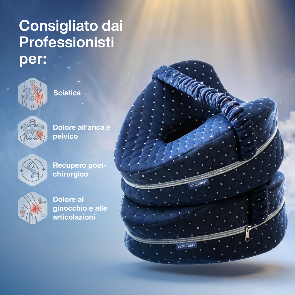 OrthoHip - Cuscino Ergonomico tra le Ginocchia