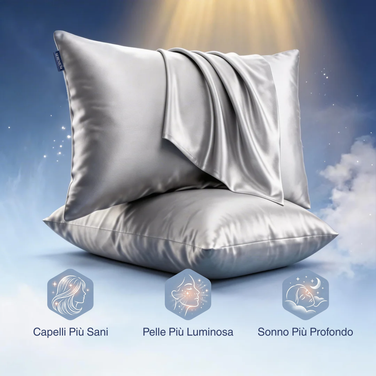 Federa in Seta per Capelli e Pelle (2 Pezzi)