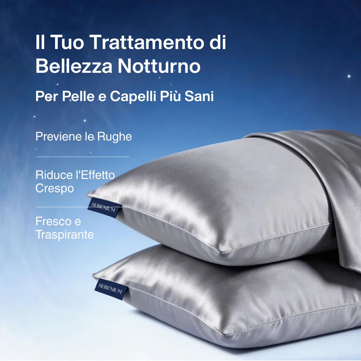 Federa in Seta per Capelli e Pelle (2 Pezzi)