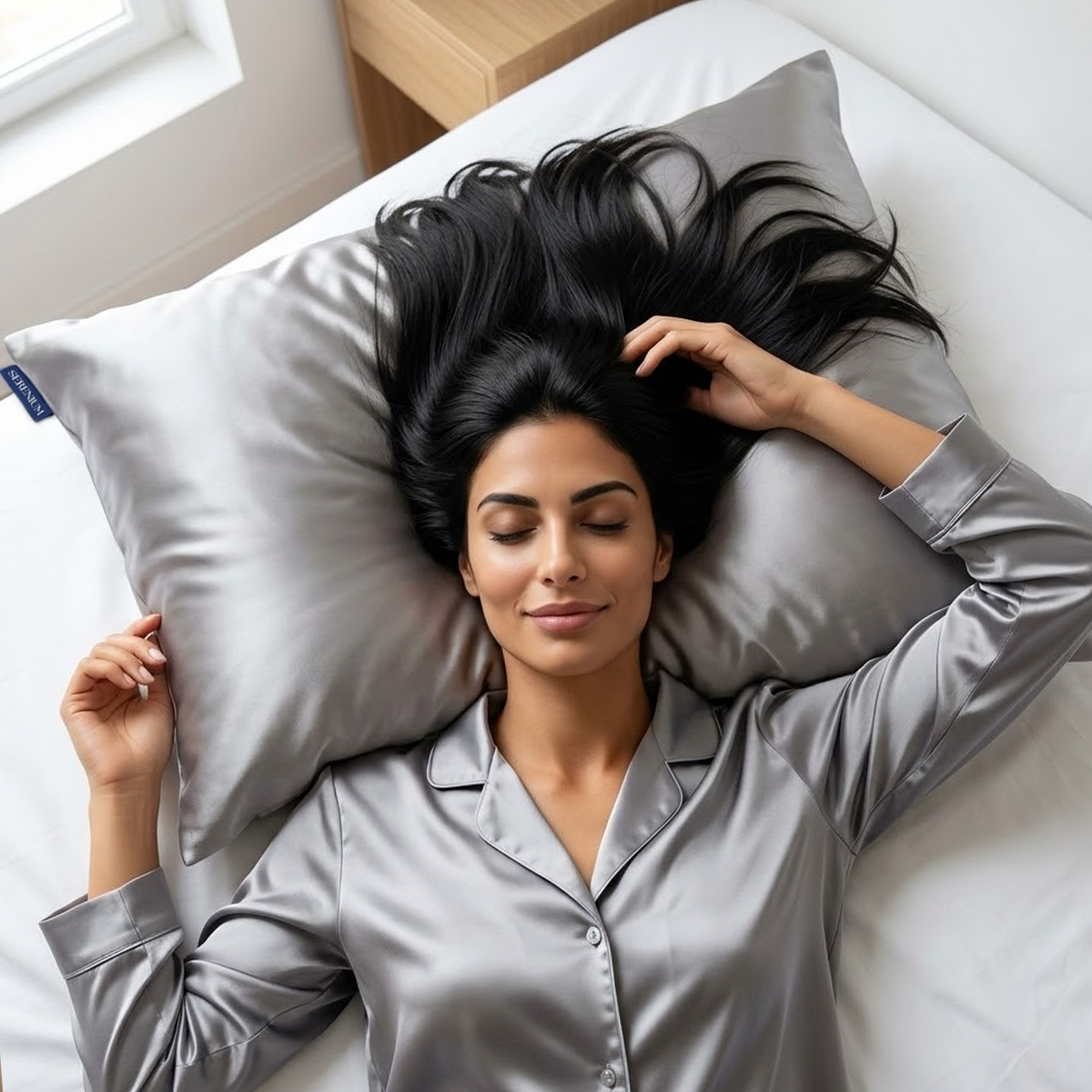 Federa in Seta per Capelli e Pelle (2 Pezzi)