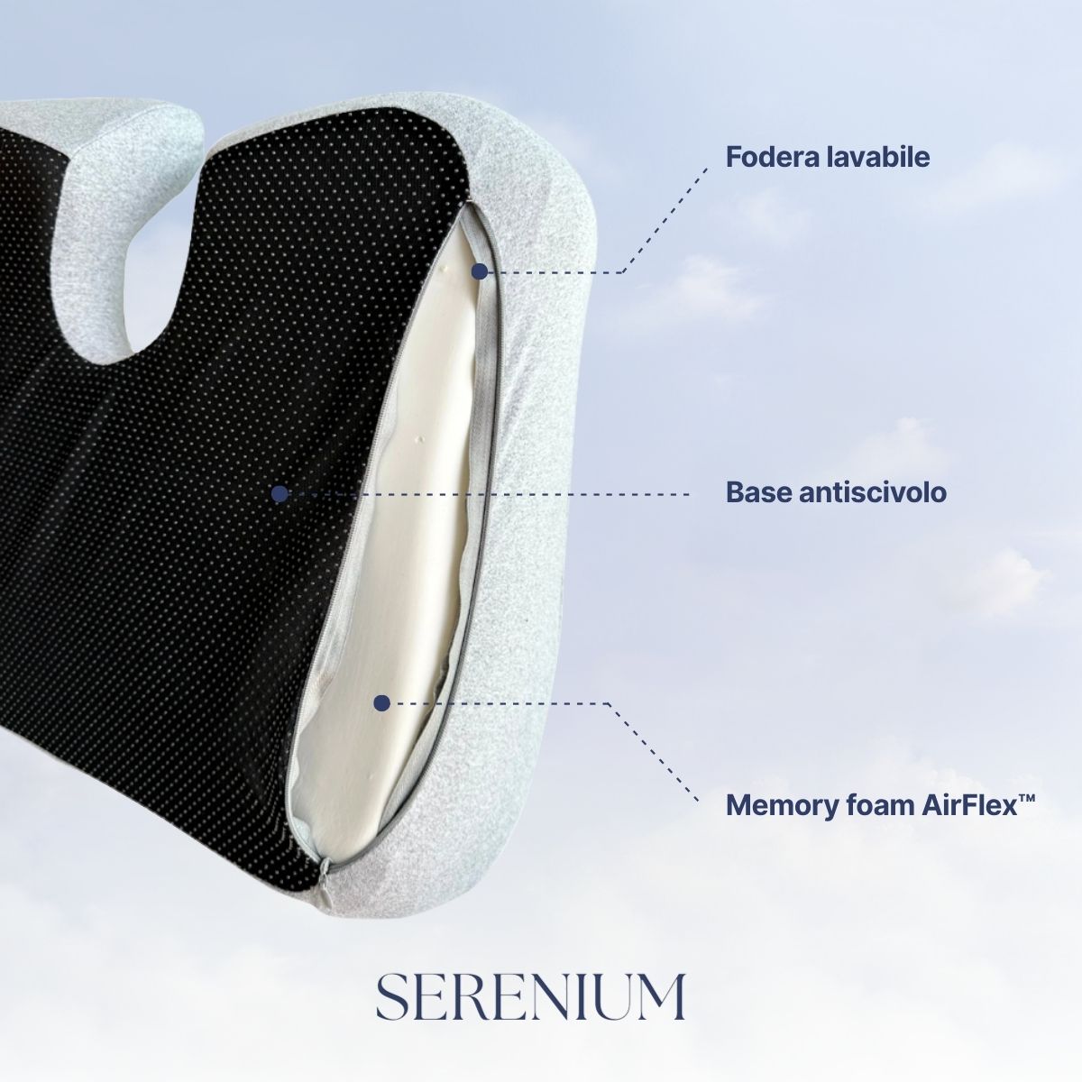 OrthoSupport™ – Cuscino Posturale per Sedia da Ufficio