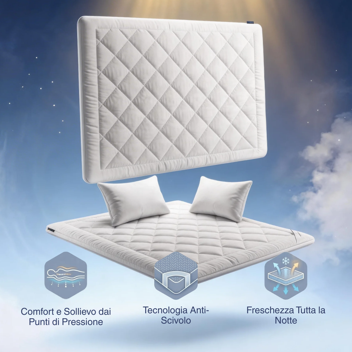 OrthoCloud™ – Topper Rinfrescante per Materasso
