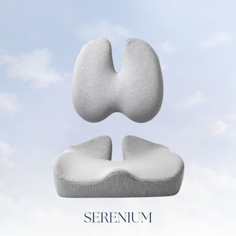 Cuscino Per Sedia Ortopedico In Memory Foam - Per Mal Di Schiena, Sollievo Pressione, Lavabile, Per Ufficio E Auto